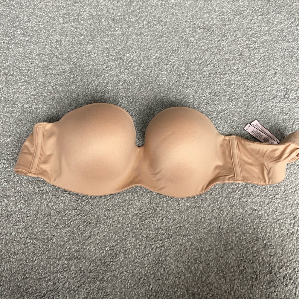 Strapless beige bra size 34C